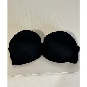 Victoria's Secret PINK Black Push Up‎ Strapless Multiway Bra 32C